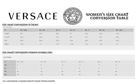 gianni versace mens shirt size chart|Gianni Versace.